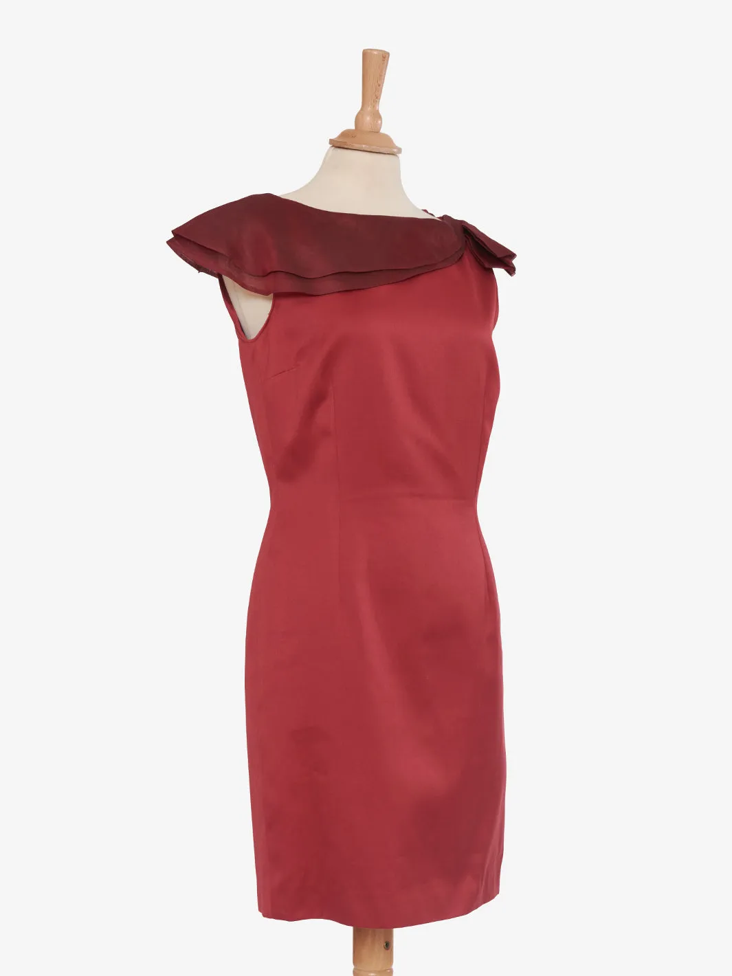 Piano Line by Max Mara Red midi sheath dress