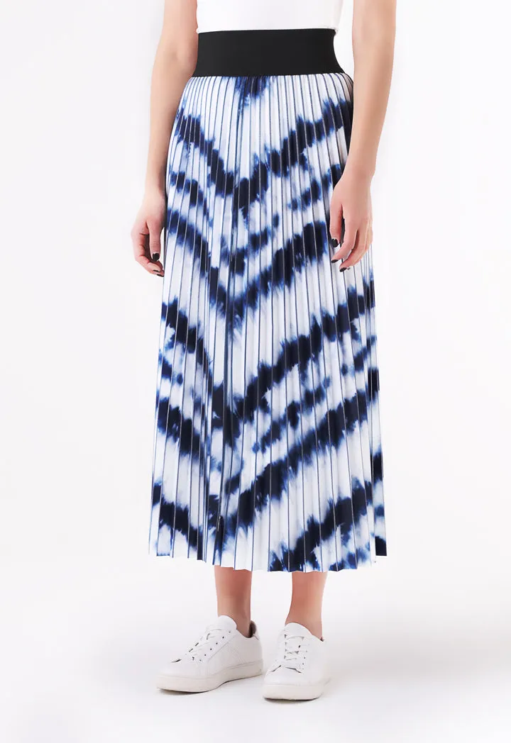 Pleated Tie Dye Skirt