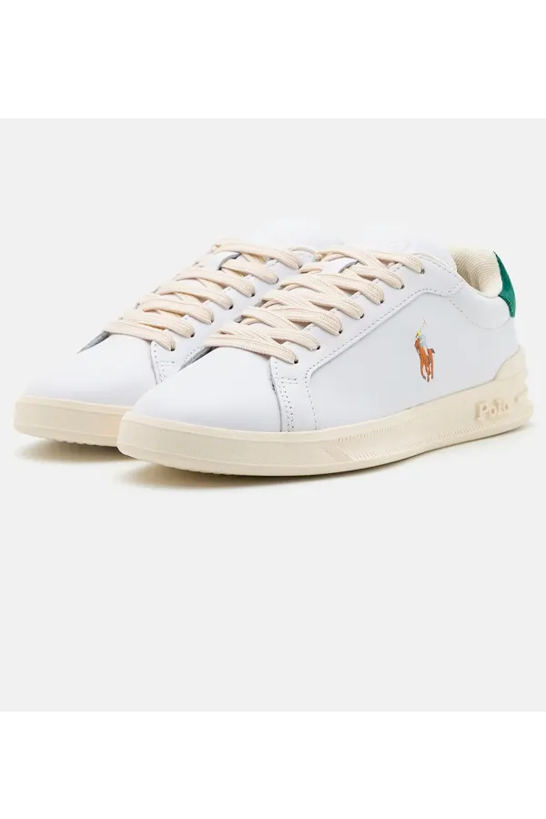 Ralph Lauren Court Leather Sneaker White