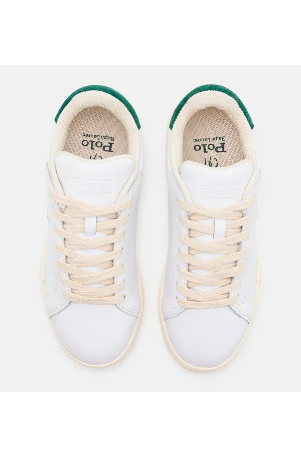 Ralph Lauren Court Leather Sneaker White