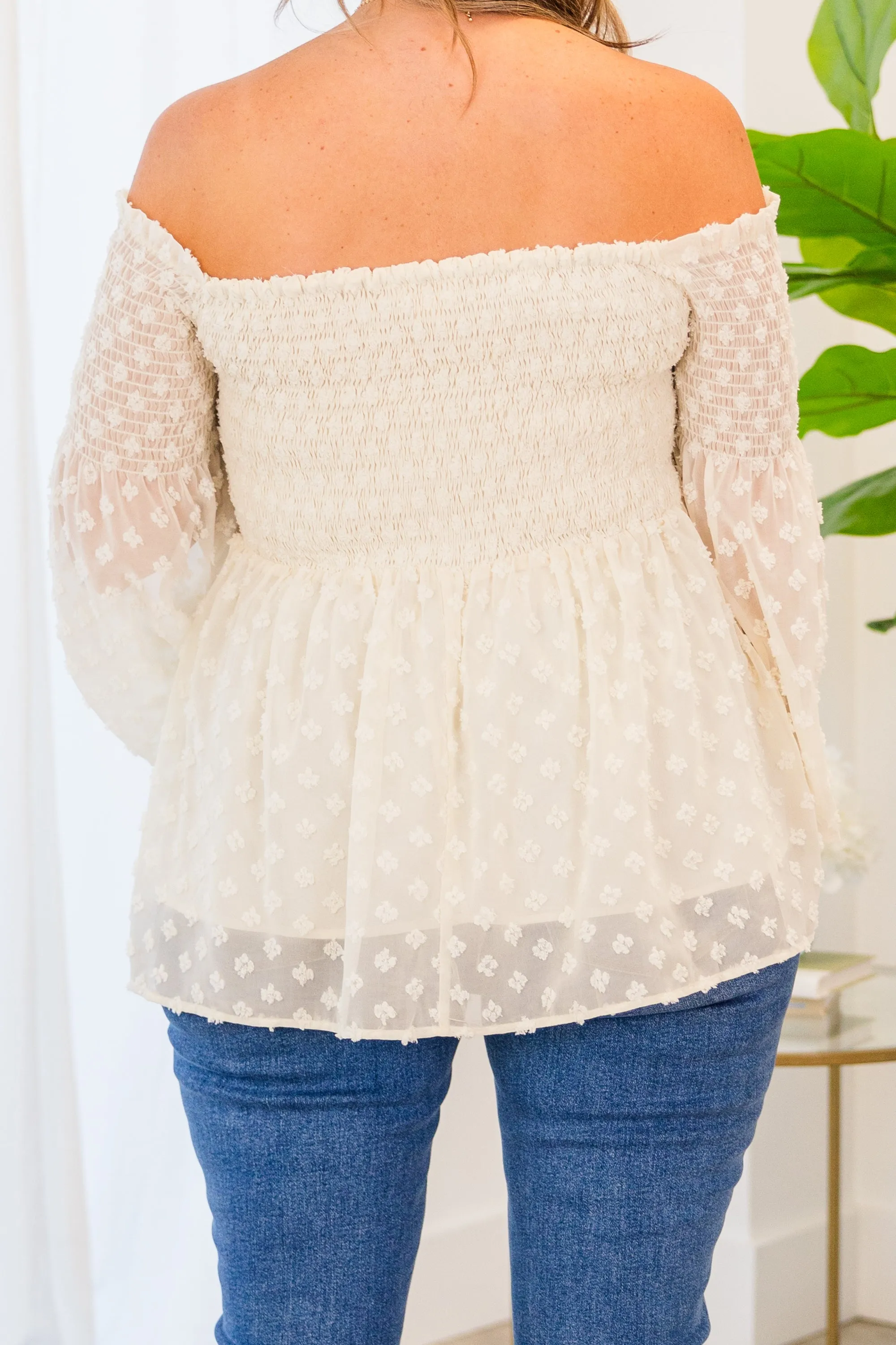 Ring In Spring Top, Ivory