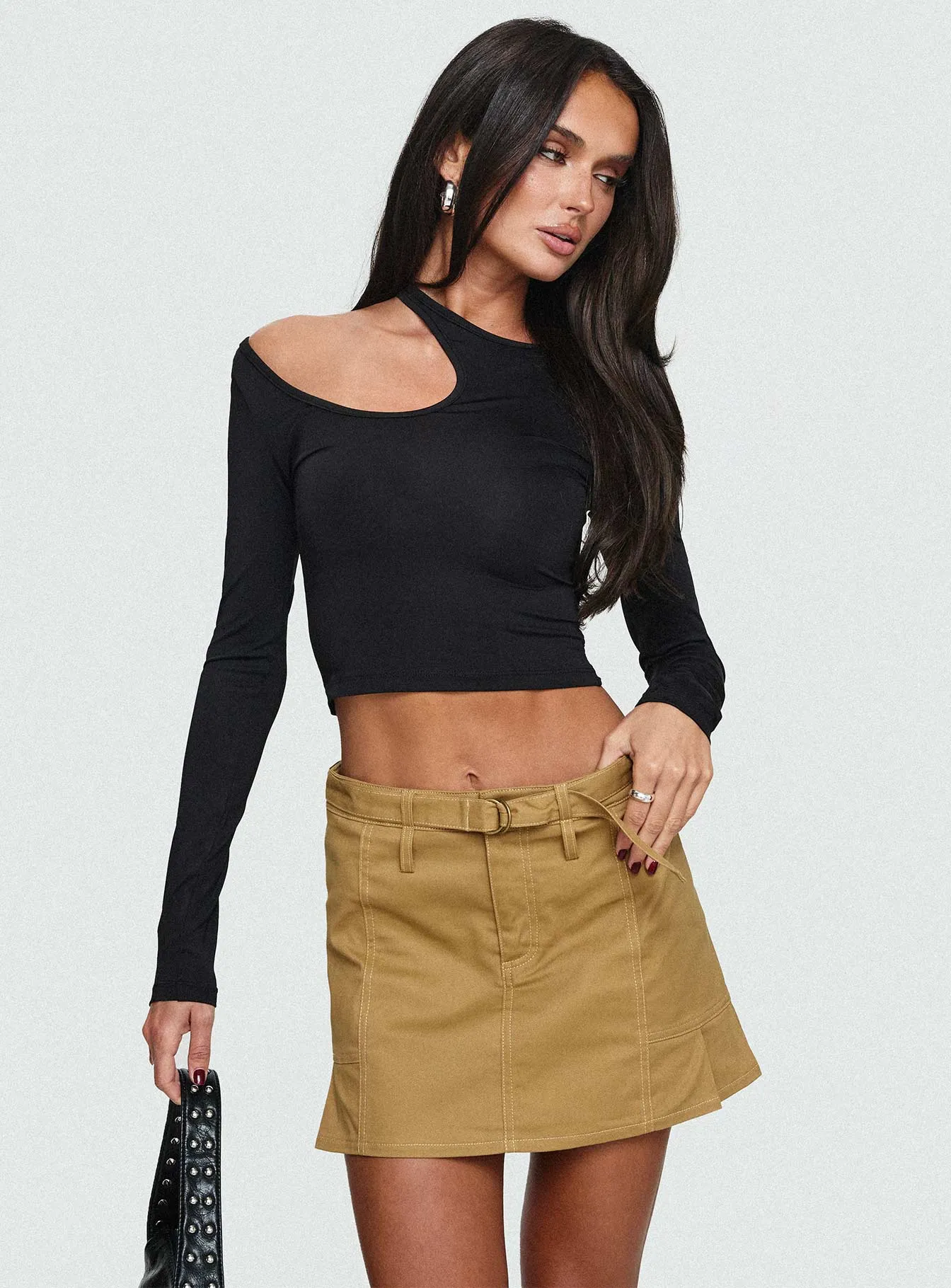 Rojas Mini Skirt Camel