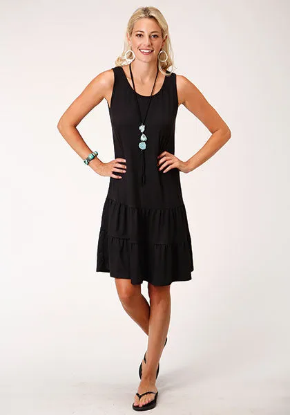 Roper Black Jersey Knit Dress