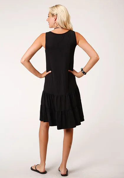 Roper Black Jersey Knit Dress