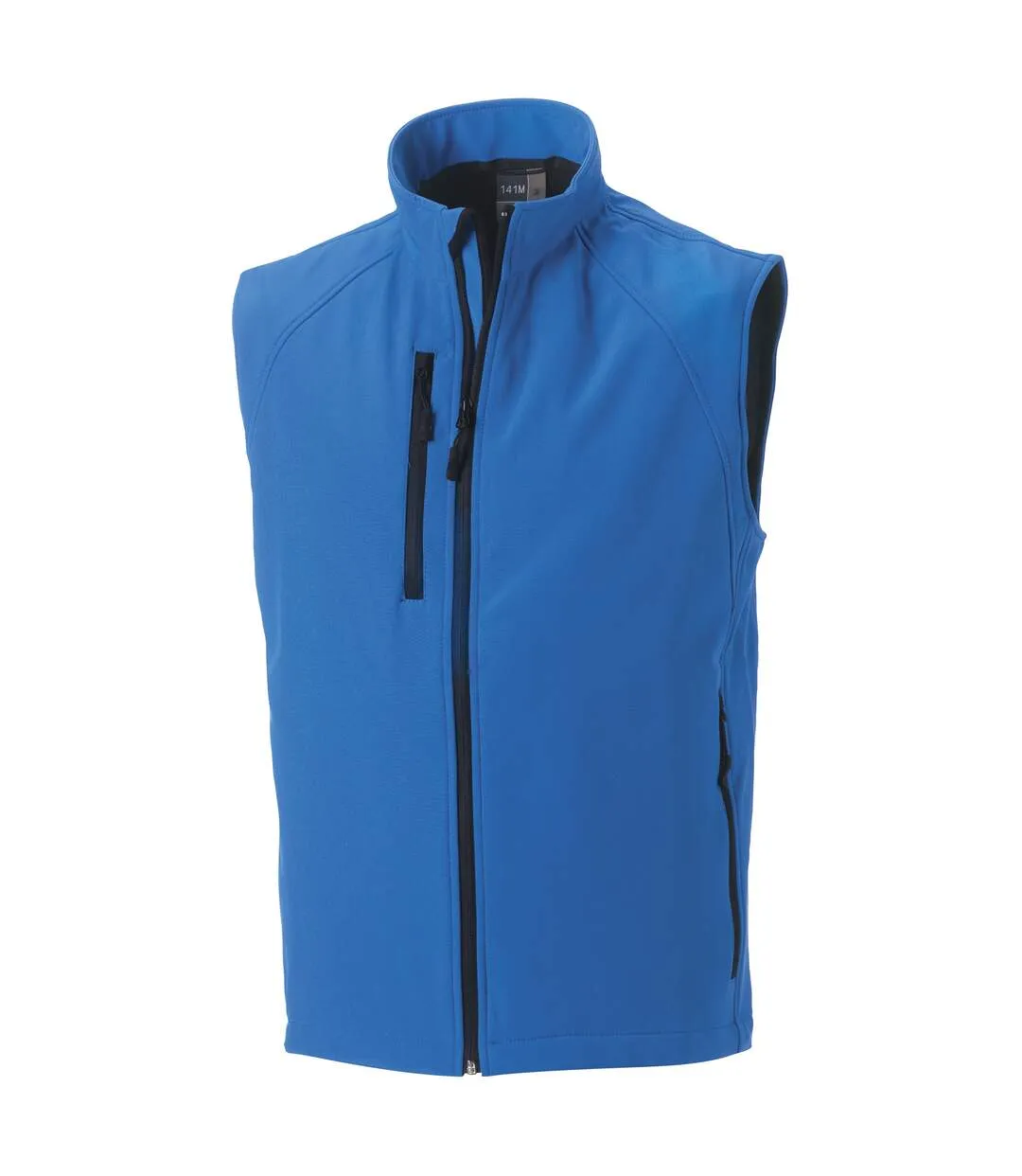 Russell Mens 3 Layer Soft Shell Gilet Jacket (Azure Blue) - UTBC1513