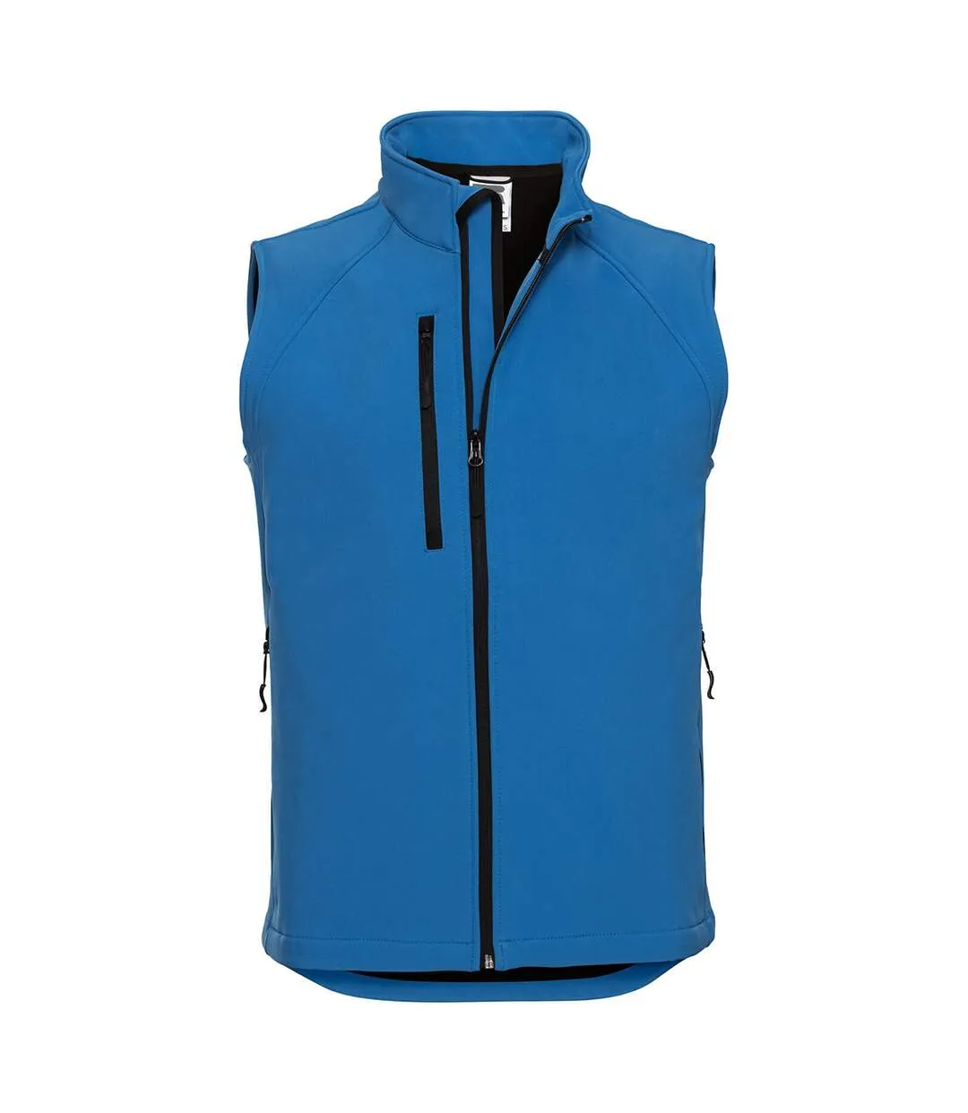 Russell Mens 3 Layer Soft Shell Gilet Jacket (Azure Blue) - UTBC1513