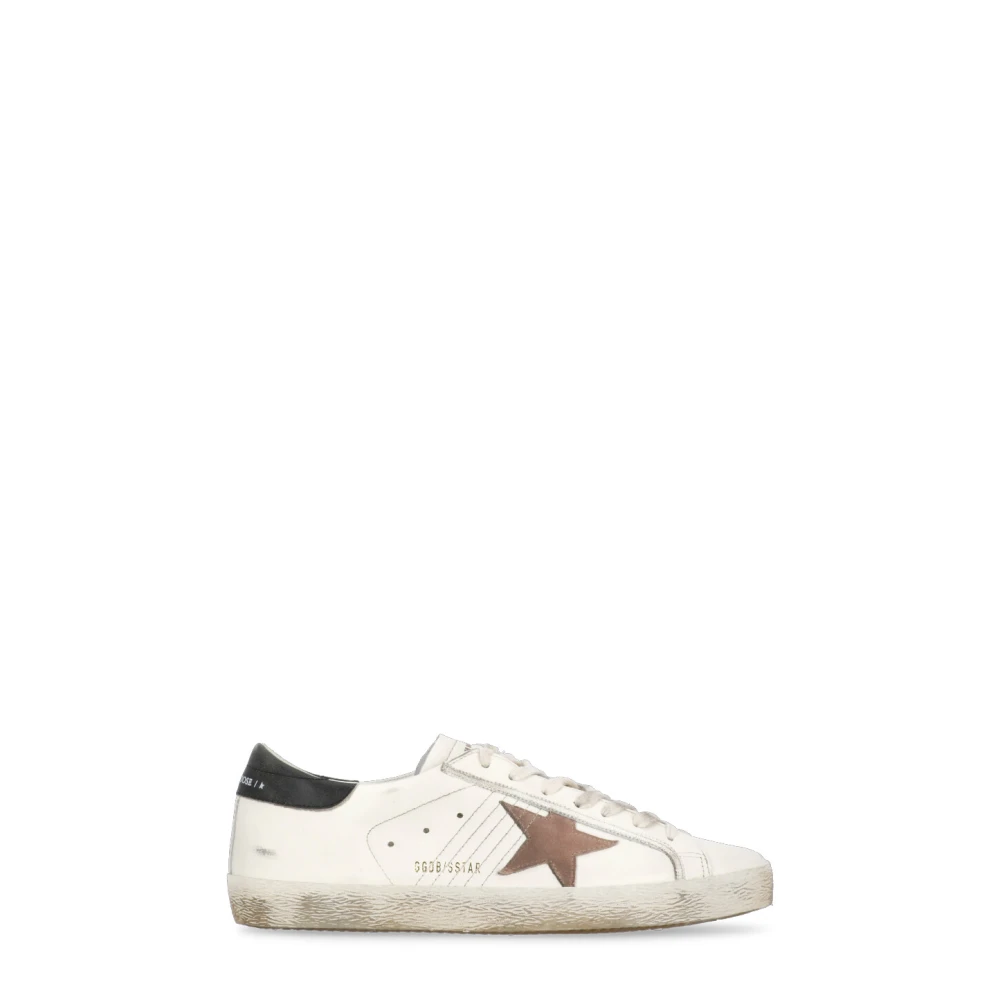 Sneakers in Pelle Bianca con Logo Stella