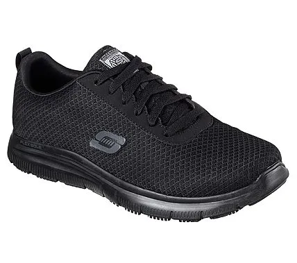 SNEAKERS SKECHERS WORK UOMO FLEX ADVANTAGE SR - BENDON NERO 77125EC BLK