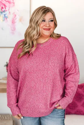 Stay Magical Sprinkle Knit Sweater- Pink