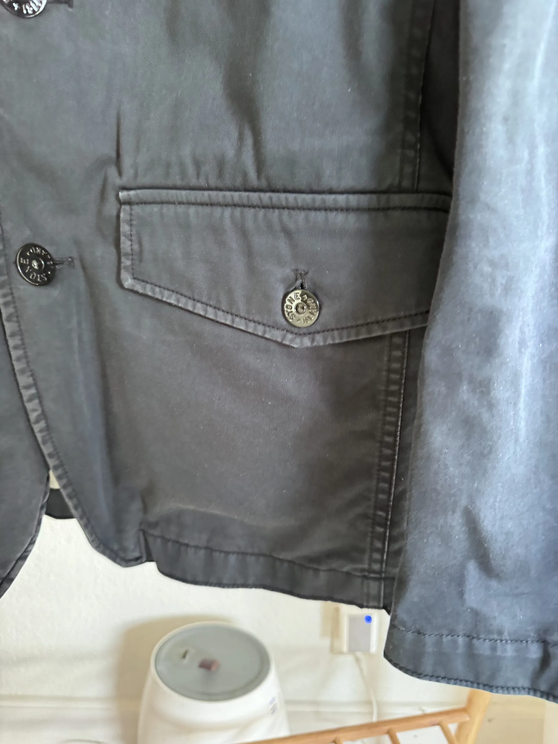 STONE ISLAND RASO GOMMATO JACKET