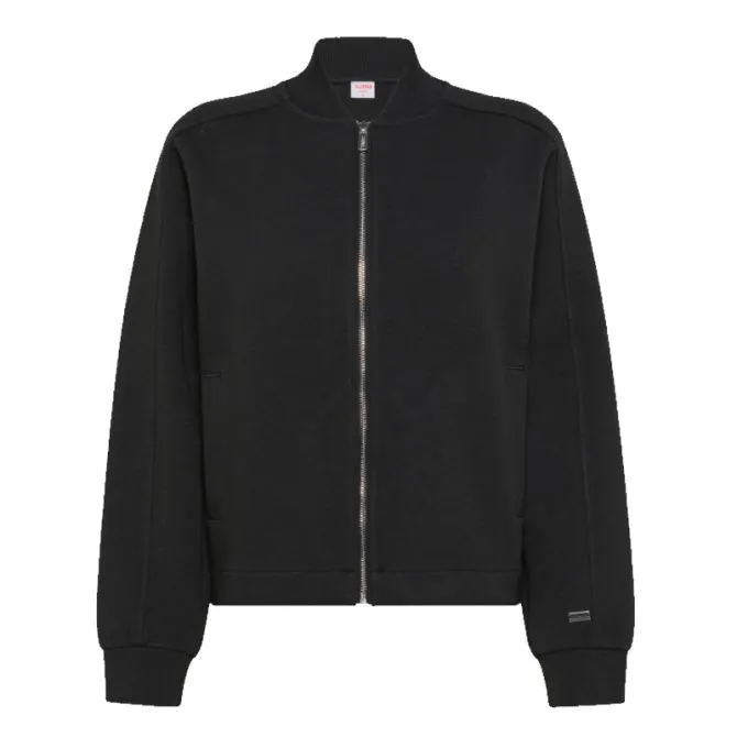 SUN68 BOMBER POLY ZIP COTTON FL NERO F43205-11