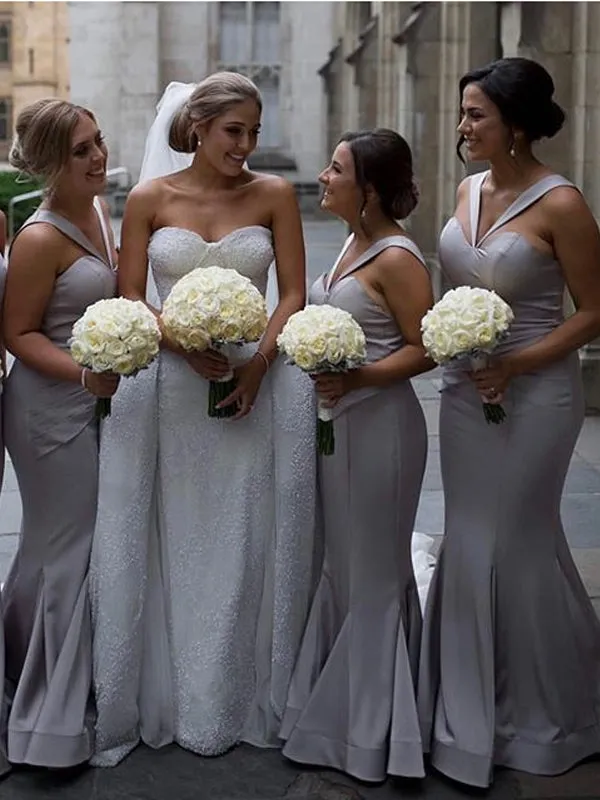 Sweetheart Mermaid Simple Bridesmaid Dresses Formal Wedding Party,DB107