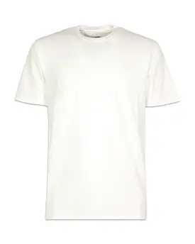 T-Shirt Uomo CP Company Jersey Logo Gauze White