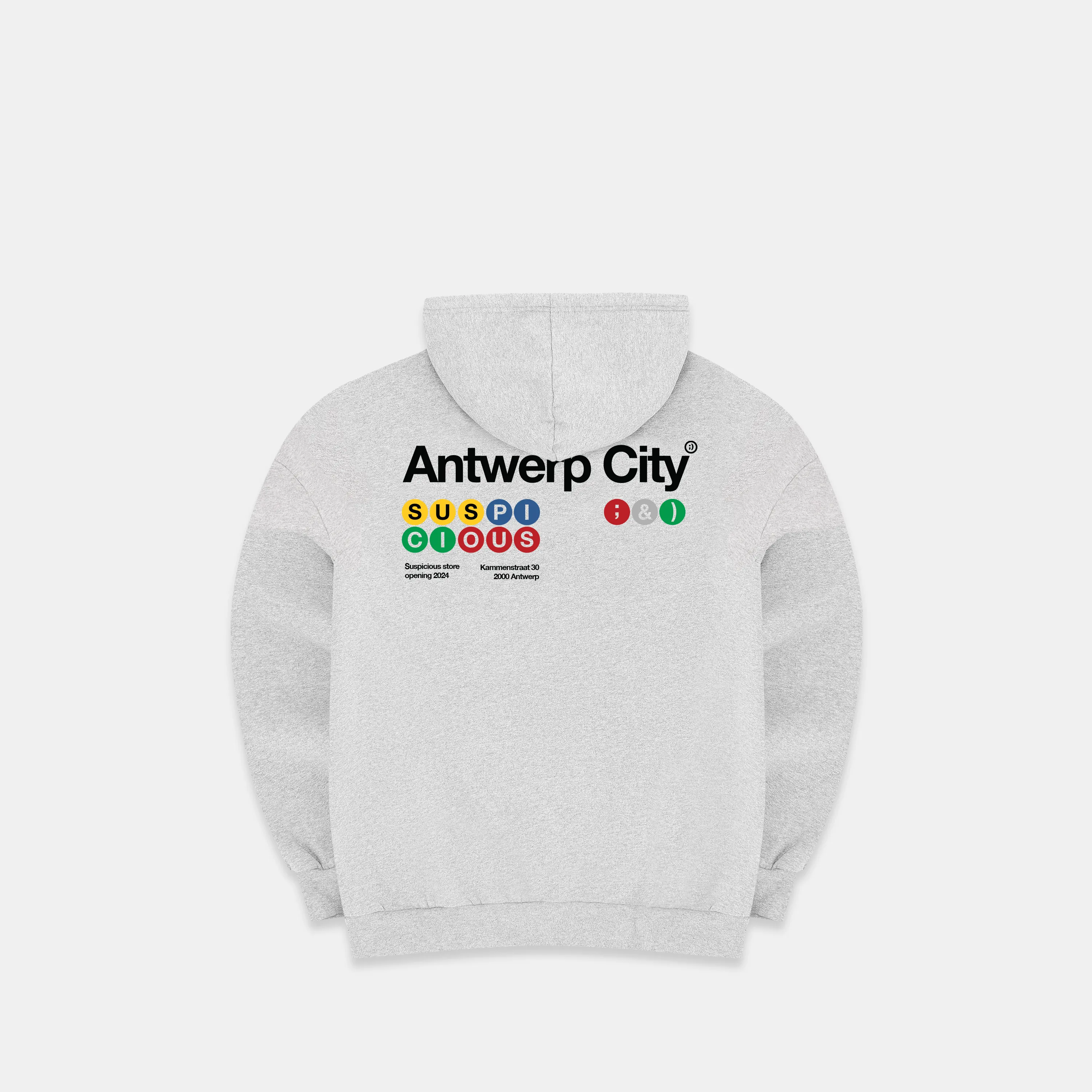 The Antwerp City II Hoodie - Neutral Heather