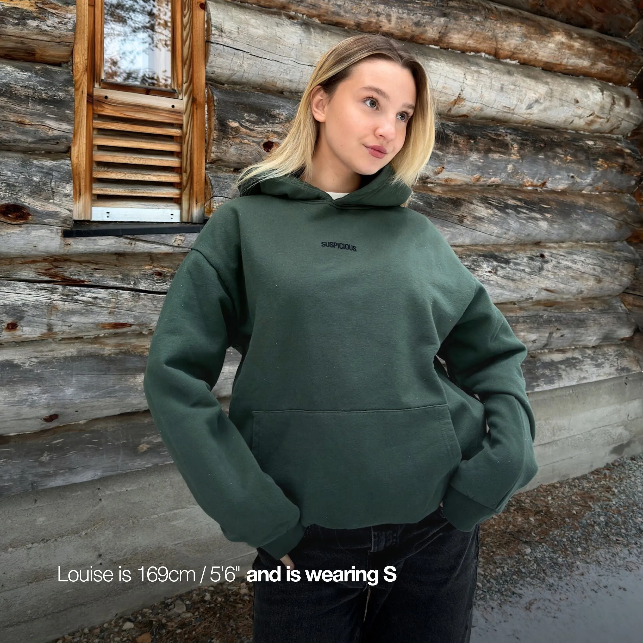 The Centre de Neige Hoodie - Forest Green