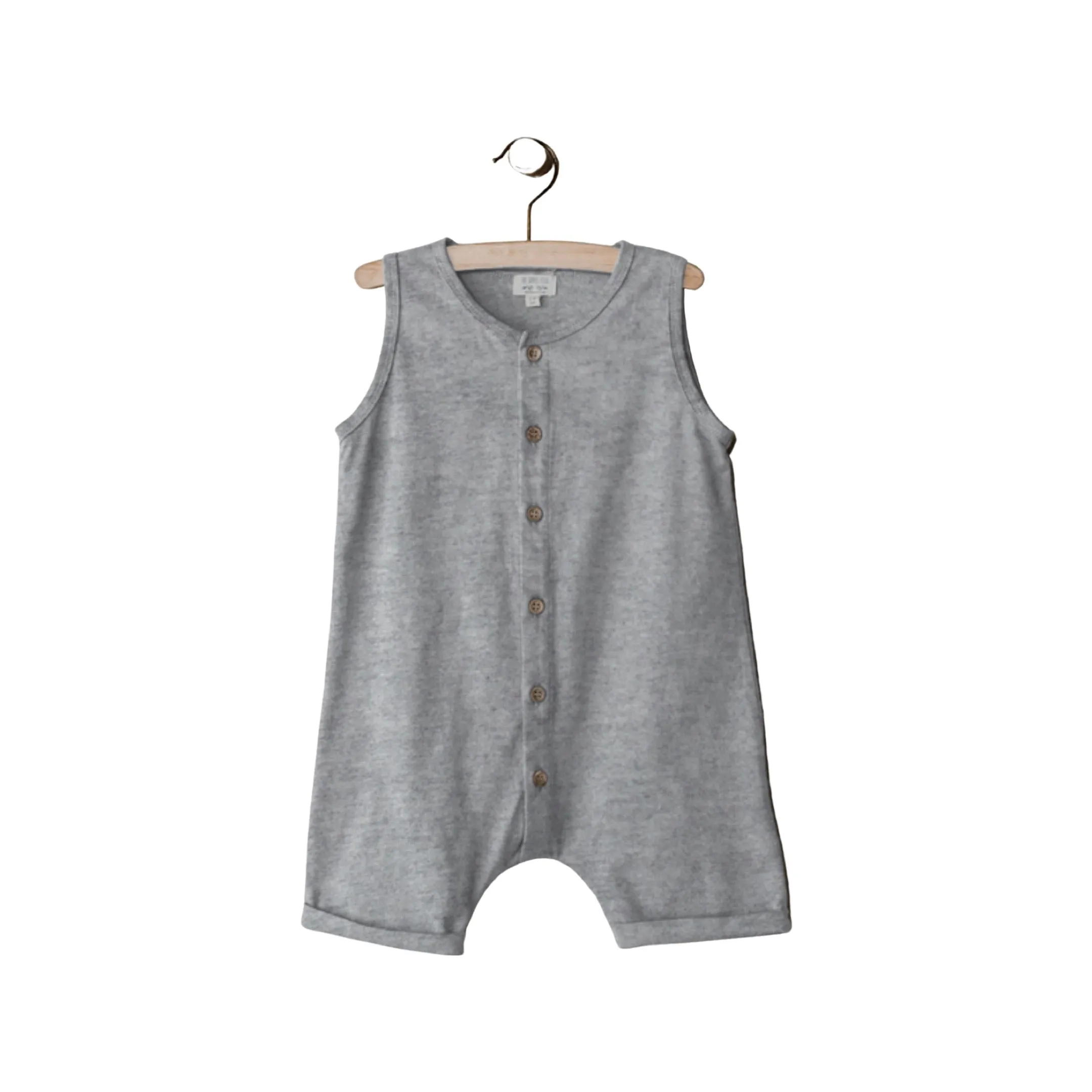 The Simple Folk- Beach Bum Playsuit- Gray Melange