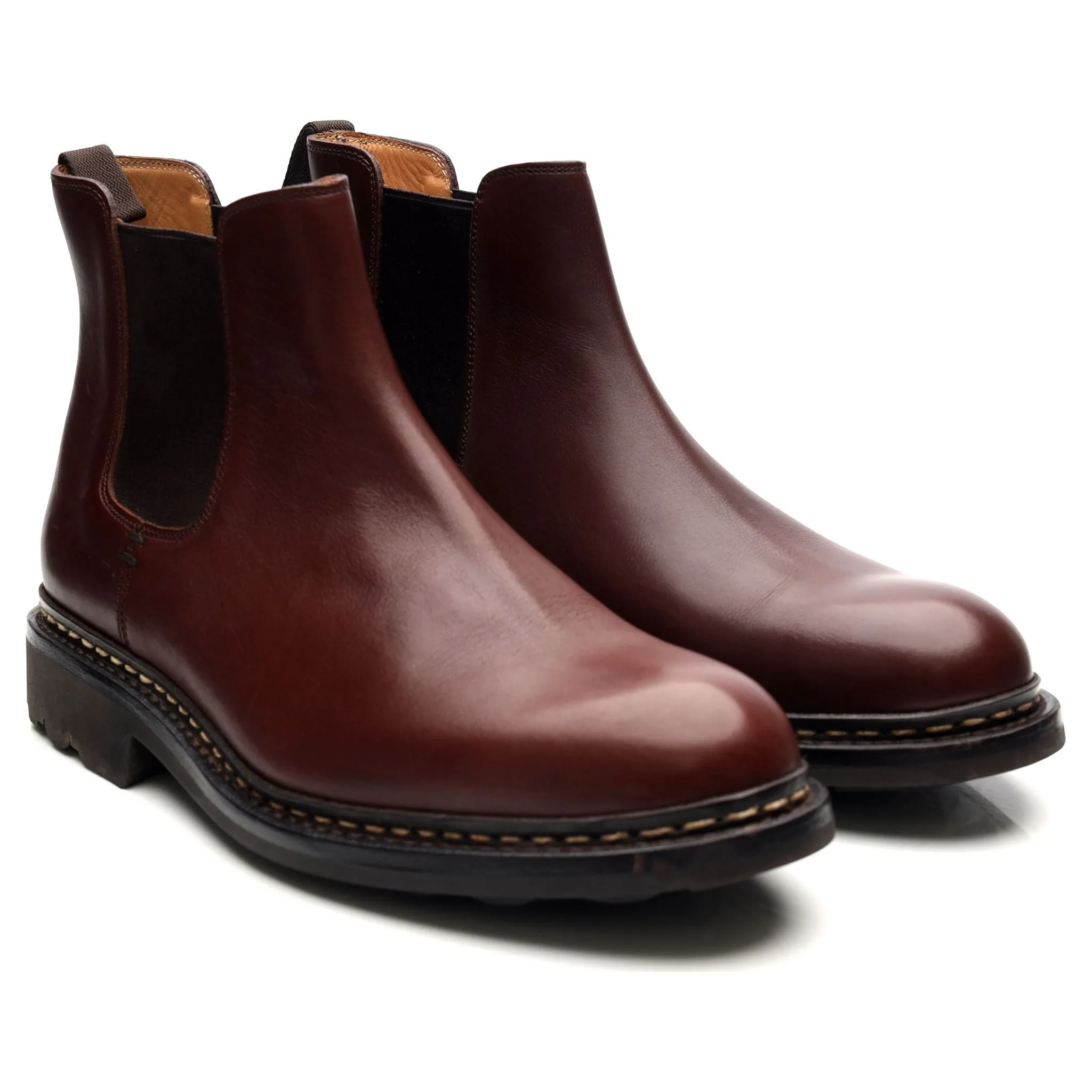 'Tremble' Brown Leather Chelsea Boots UK 7.5