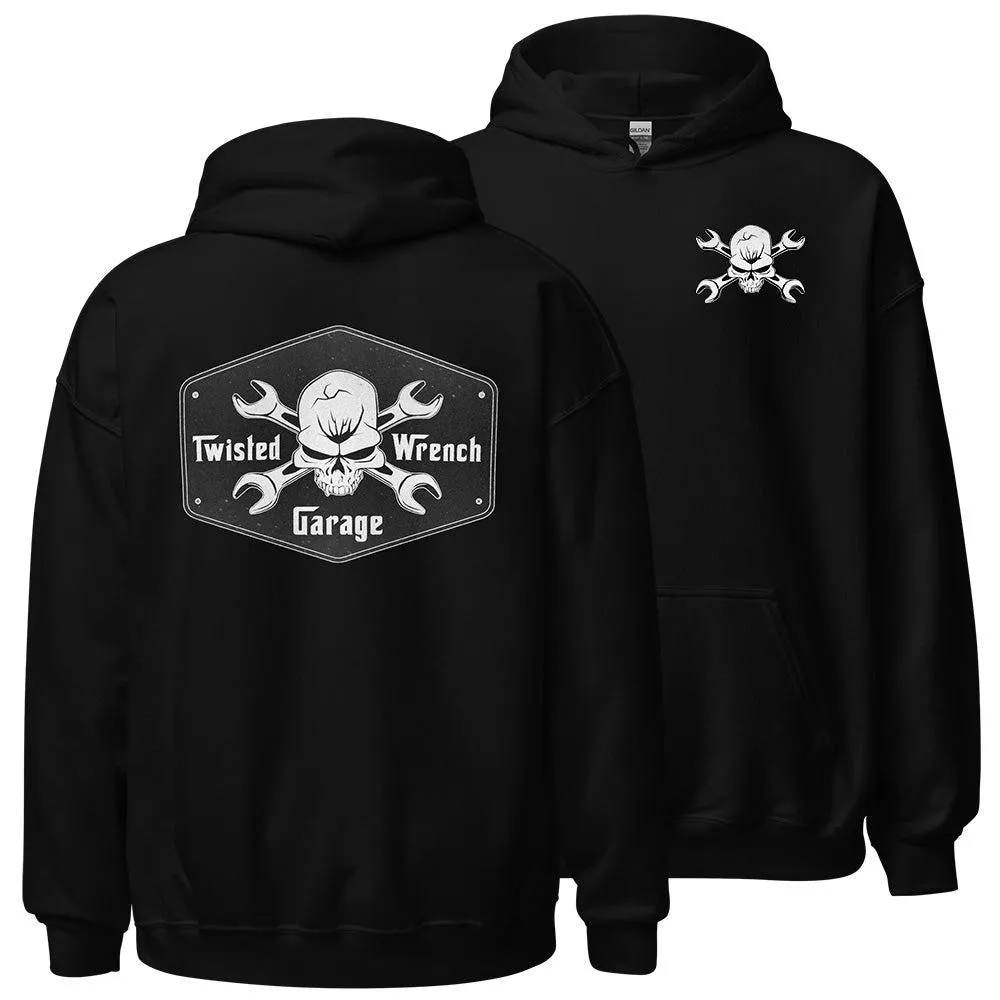 Twisted Wrench Garage Mechanic Hoodie Sweatshirt