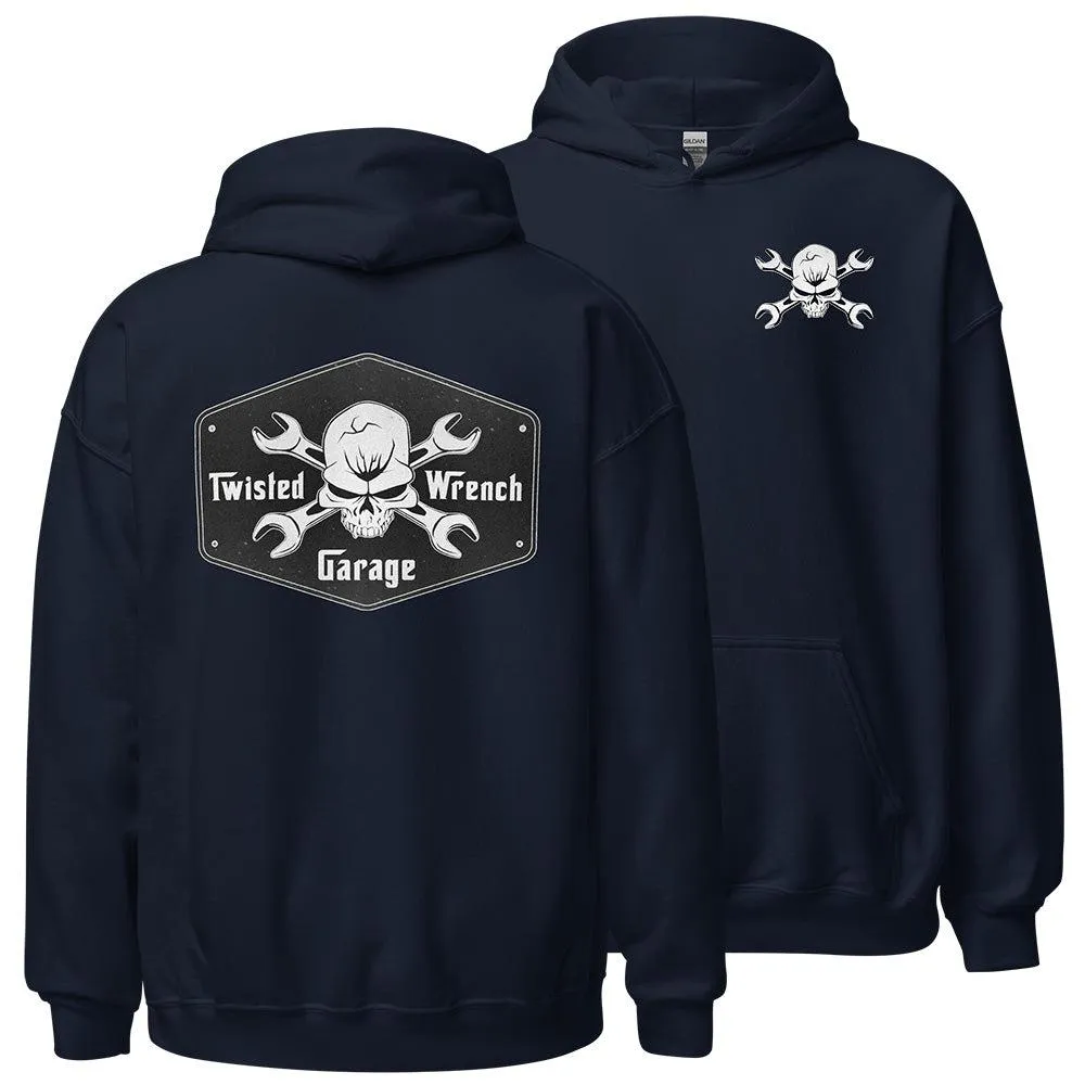 Twisted Wrench Garage Mechanic Hoodie Sweatshirt