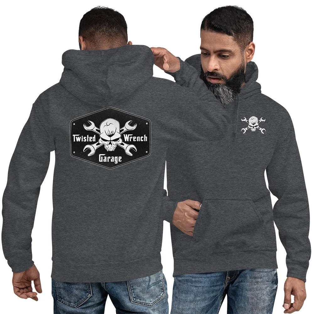 Twisted Wrench Garage Mechanic Hoodie Sweatshirt