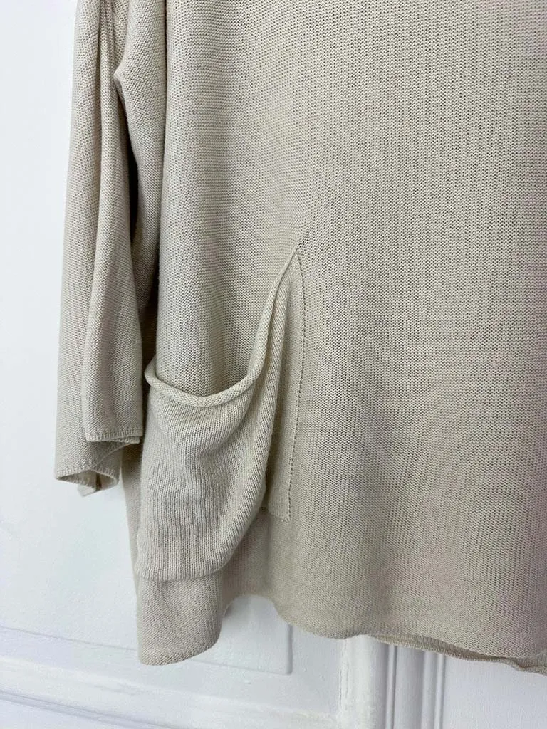 Two Pocket Knit - Stone