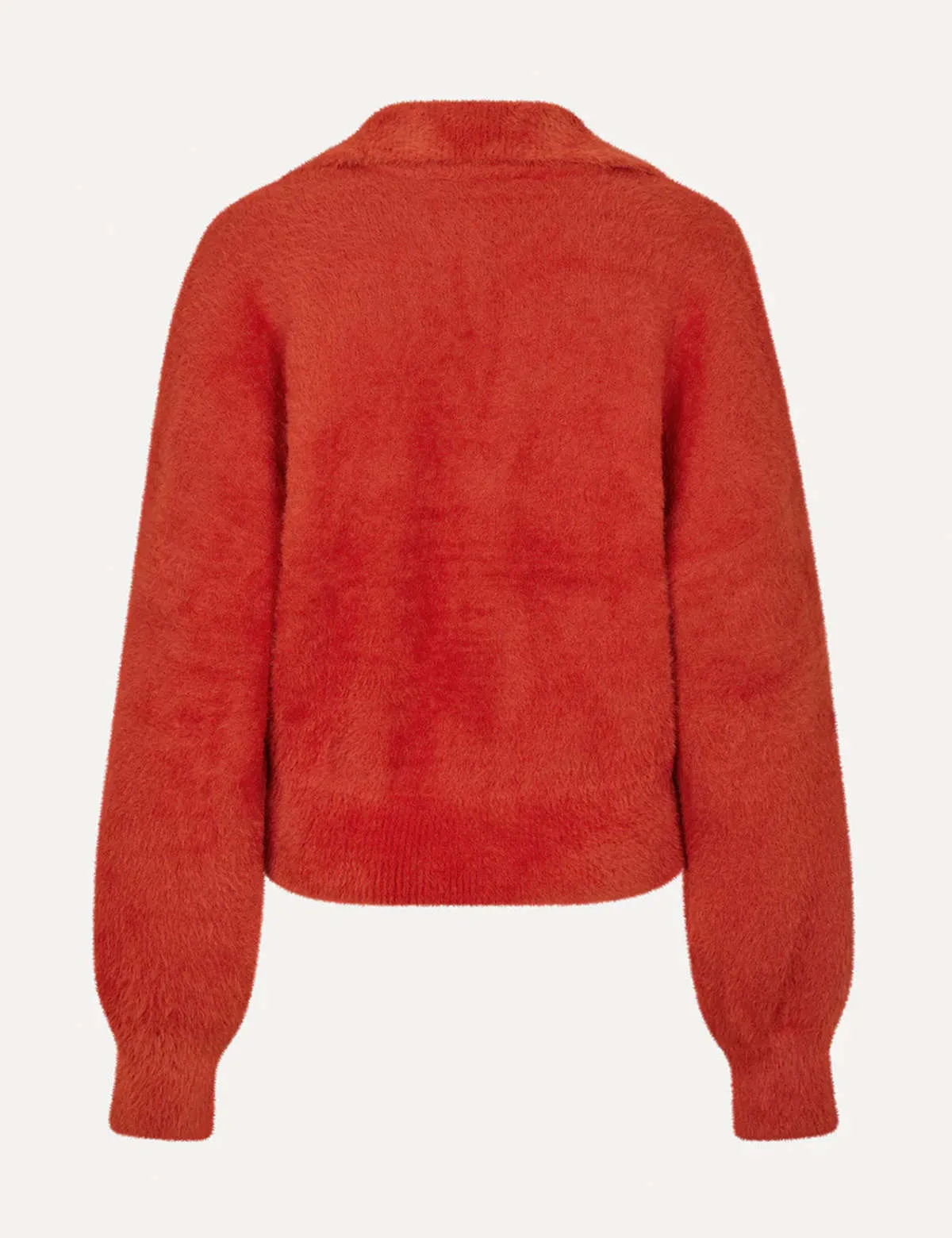 V-Neck Sweater - Red Ochre