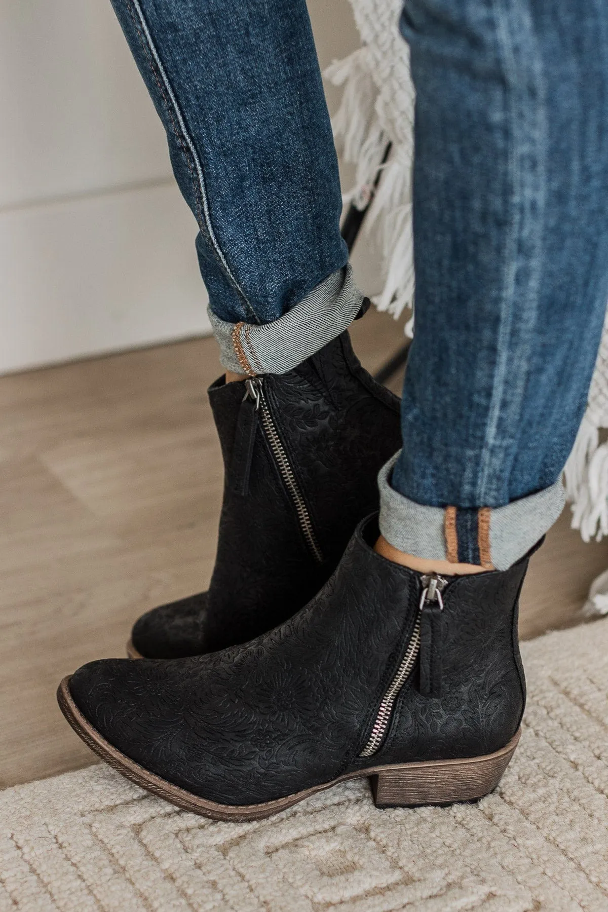 Very G Chisel Booties- Black