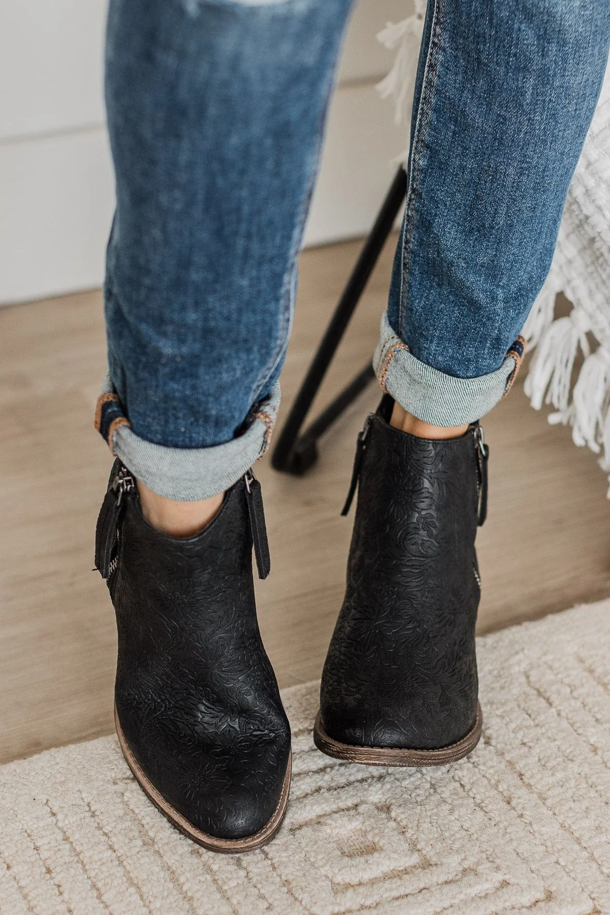 Very G Chisel Booties- Black