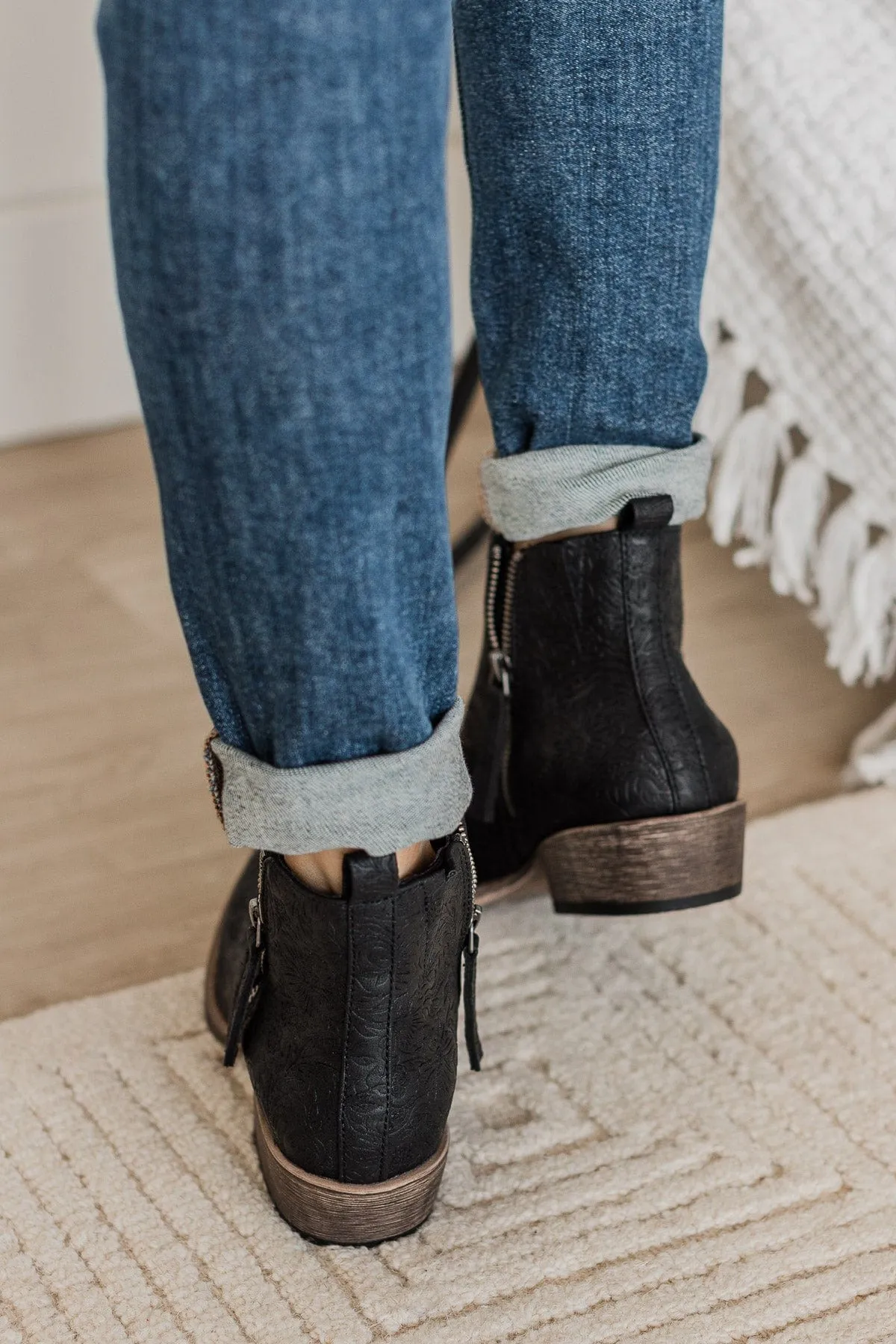 Very G Chisel Booties- Black