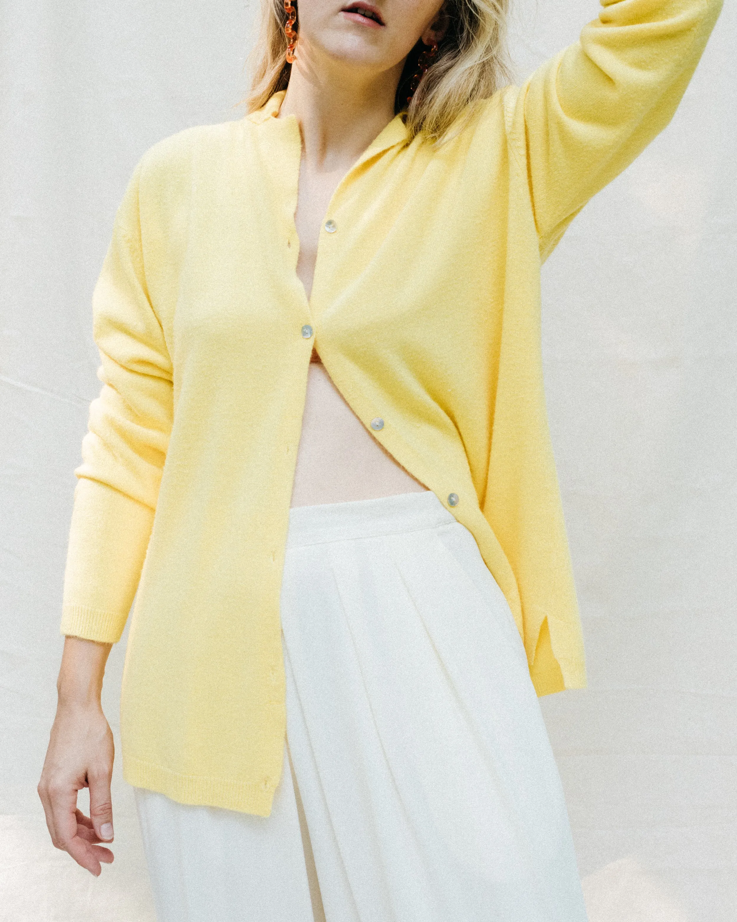 Vintage Lemon Cardigan Sweater (S-L)