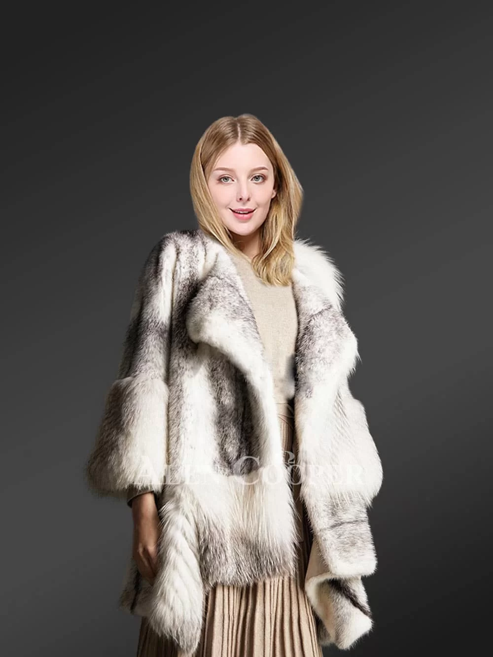 Women’s winter coats made from genuine mink fur