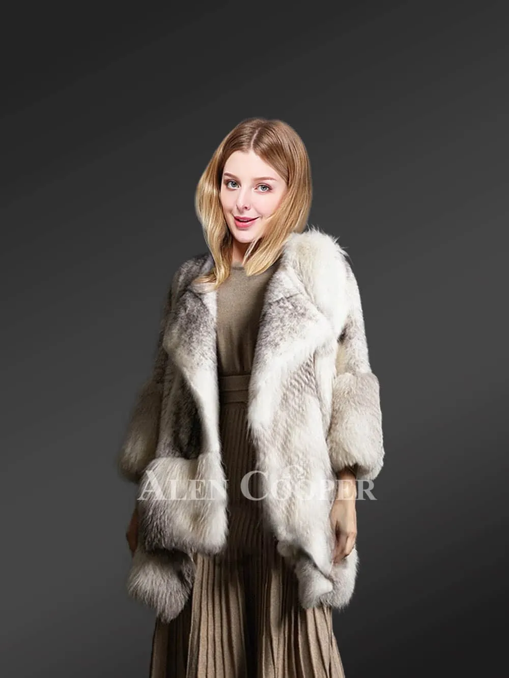 Women’s winter coats made from genuine mink fur