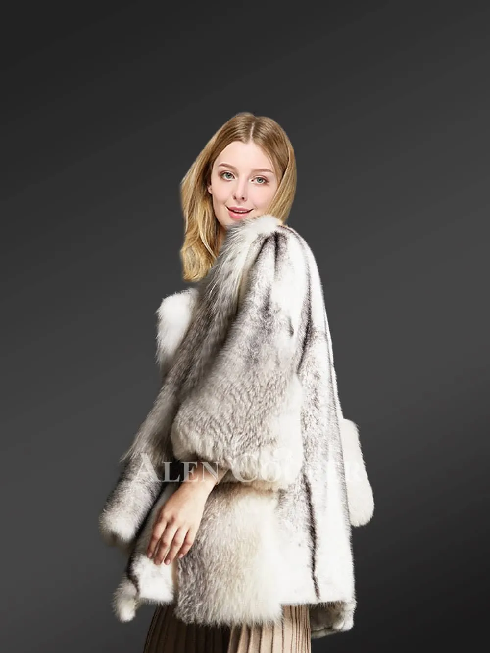 Women’s winter coats made from genuine mink fur