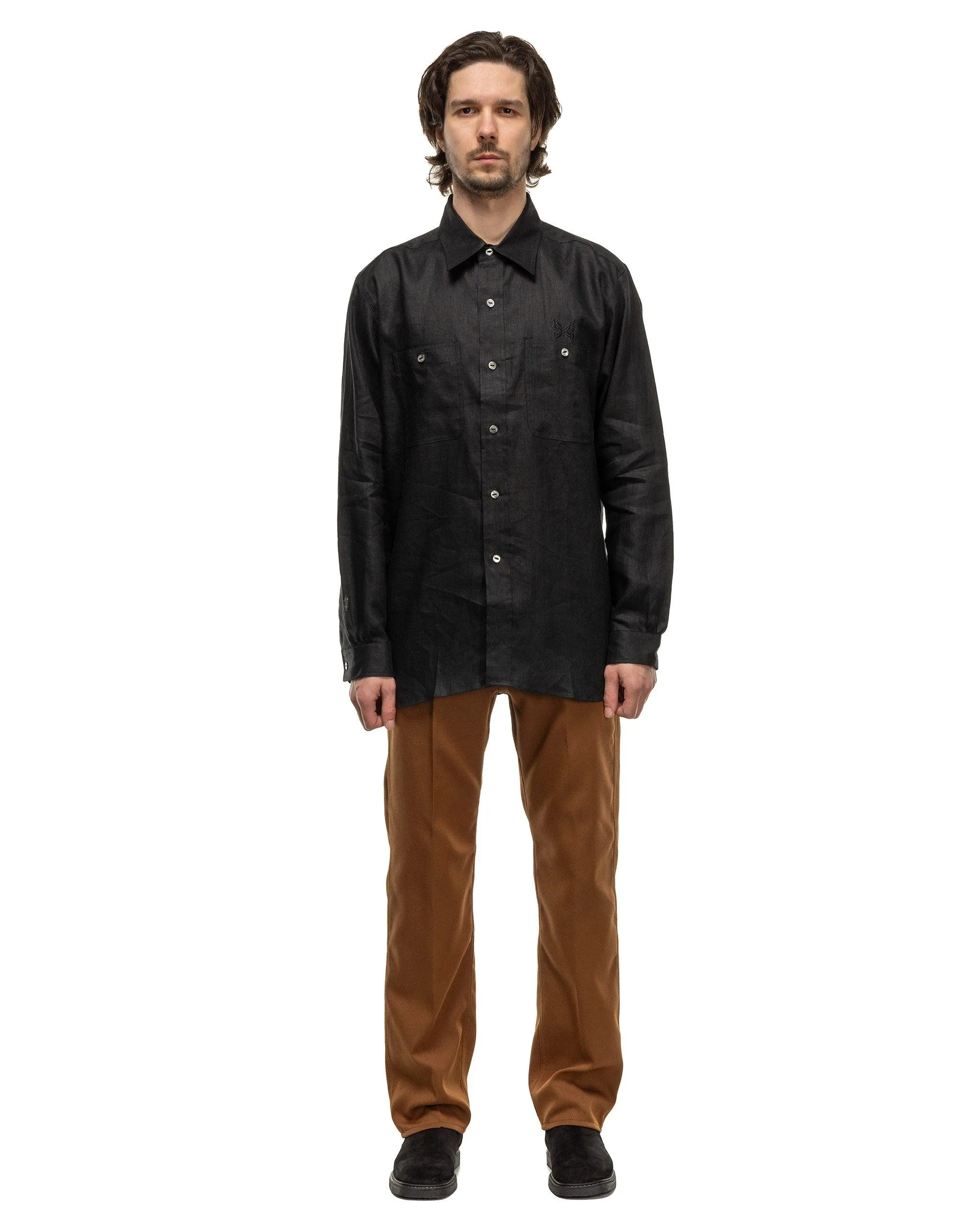 Work Shirt - Linen Canvas Black