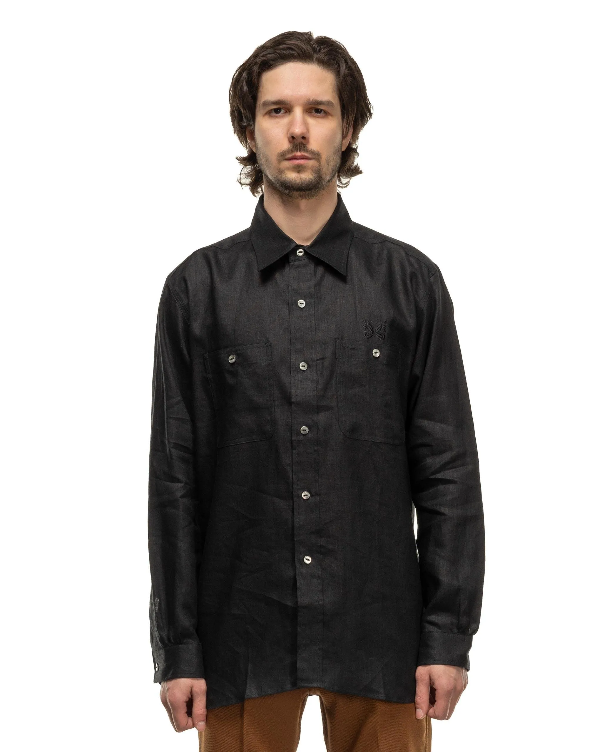 Work Shirt - Linen Canvas Black