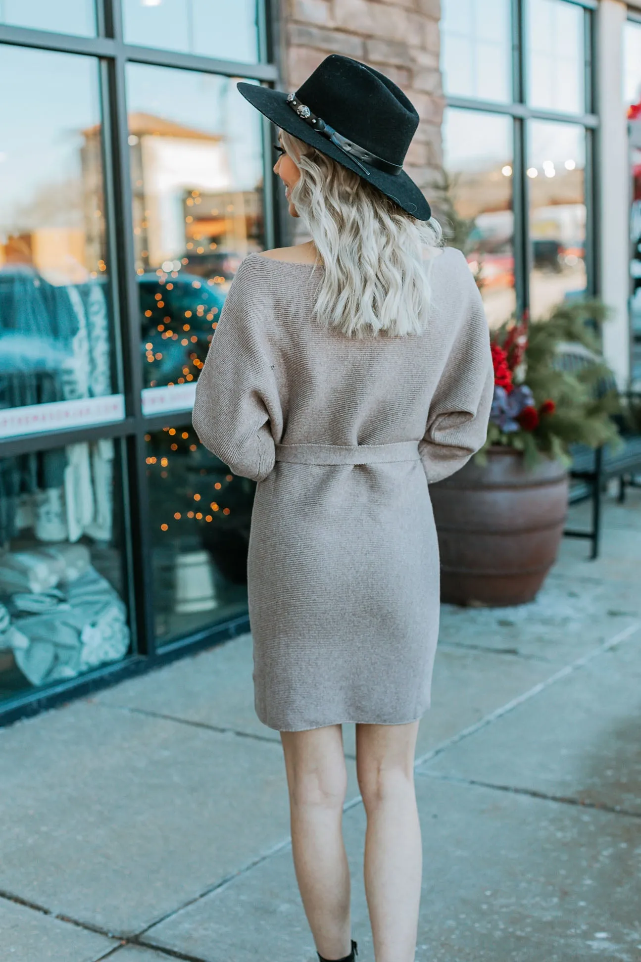 You Found Me Boatneck Sweater Dress