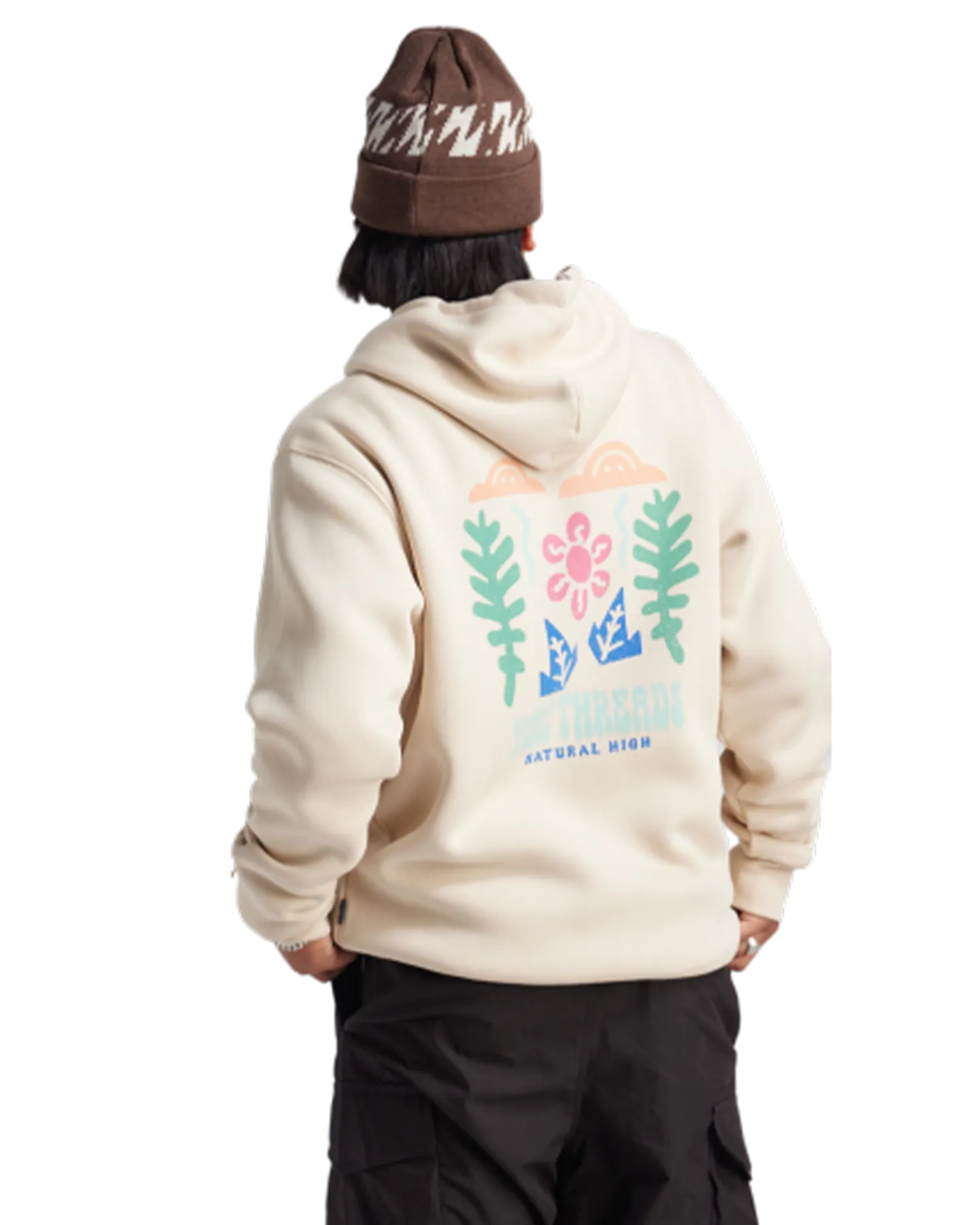 Yuki Threads Natural High Hoodie - Stone